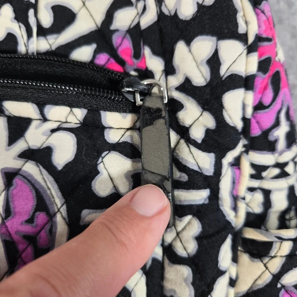 Vera Bradley Provencal Quilted Cotton Diaper Bag with‎ Changing Pad Pink Black